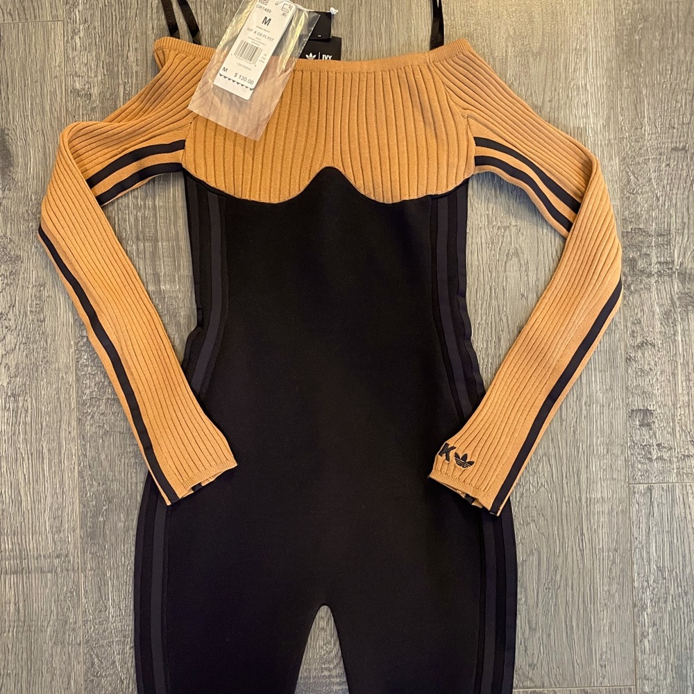 Ivy Park x Adidas off the shoulder biker body suit